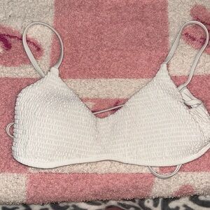 Hollister White bathing suit top